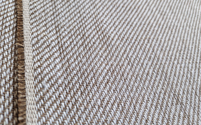 519056 - coarse linen twill fabric, melange, 410g/m2